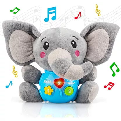 STEAM Life Plush Elephant Baby Toy
