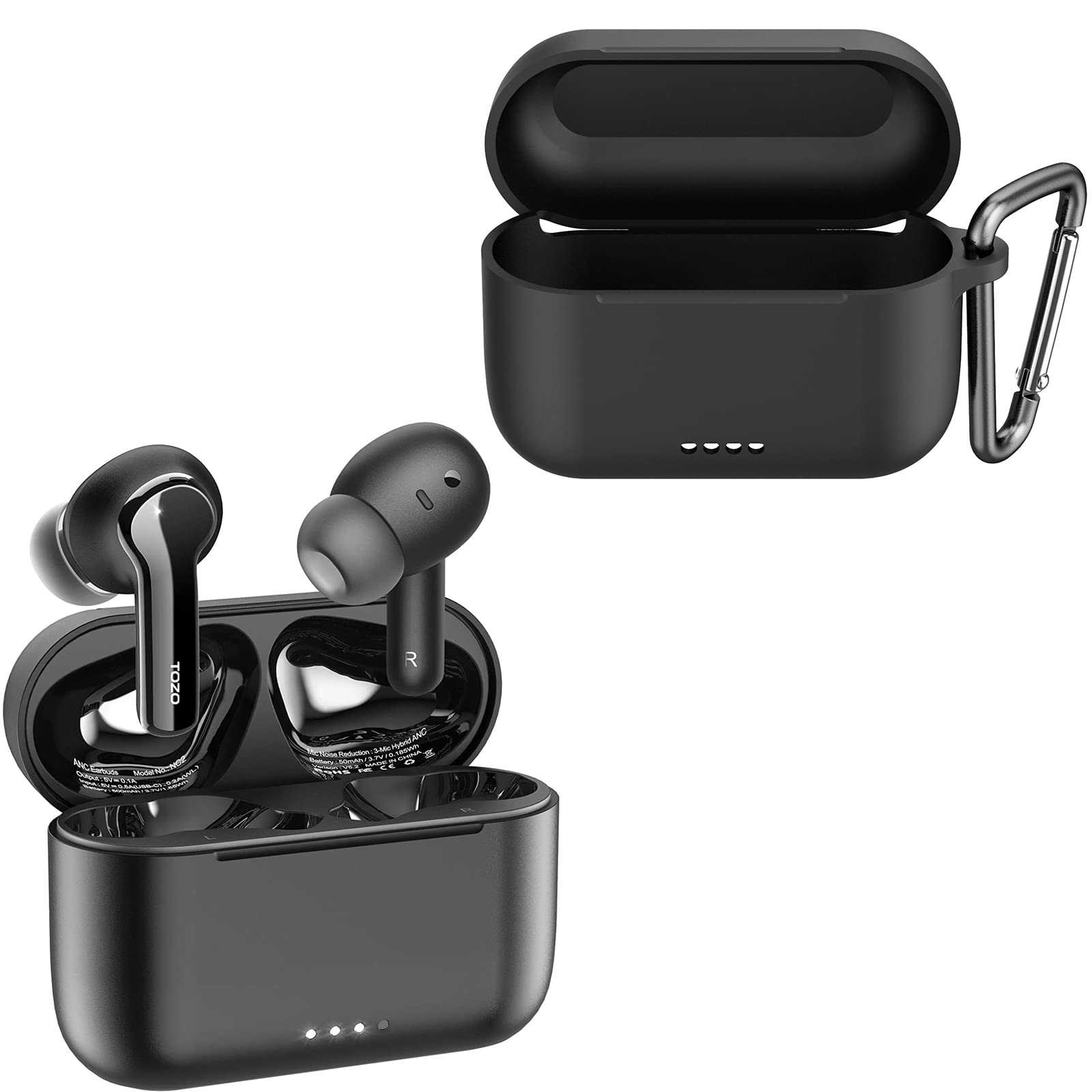TOZO NC2 Hybrid Active Noise Cancelling Wireless Earbuds 