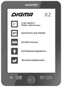 Digma K2 E-Ink, 4Gb
